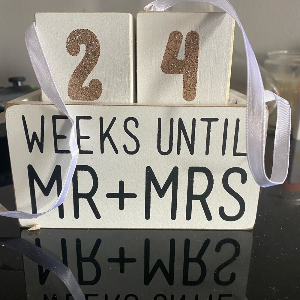 Wedding count down blocks!